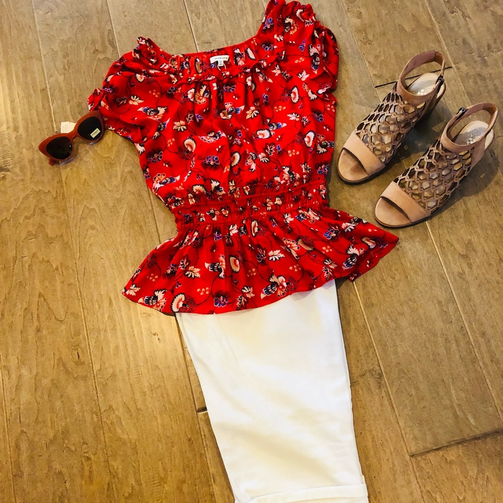 Max Studios Floral polyester blouse